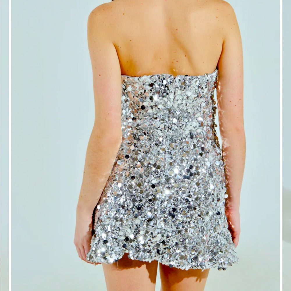 New Akira LET ME REMIND YOU RHINESTONE MINI DRESS - Picture 7 of 14